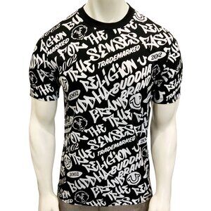 MSRP $59.99 NWT TRUE RELIGION MEN'S BLACK CREW NECK SHORT SLEEVE T-SHIRT M L XL
